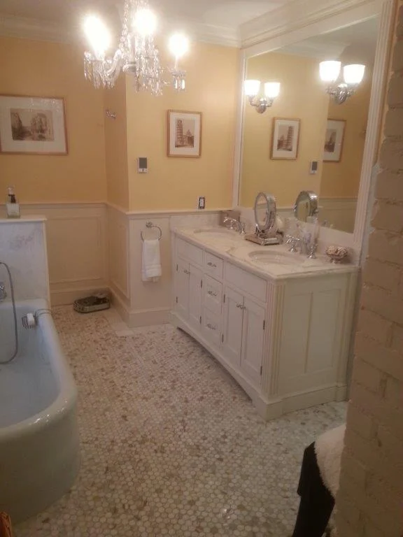 Historic home bathroom renovation - Western Promenade luxury bathroom remodel